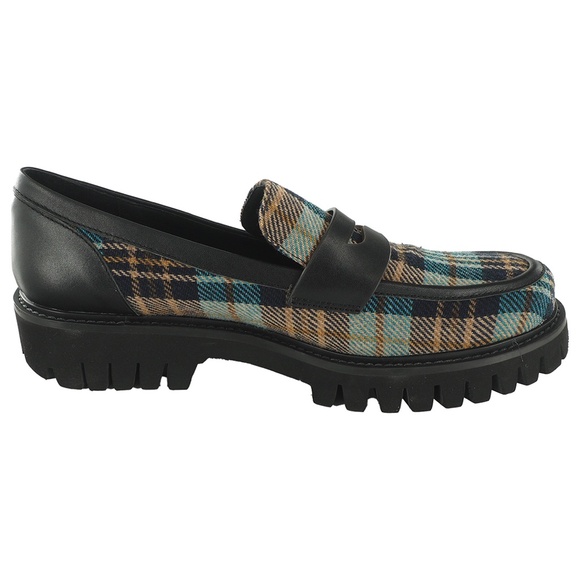 Bibi Lou Dylan Plaid Penny Loafers - Picture 3 of 10